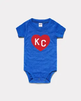 Crimson & Royal Blue KC Heart Onesie