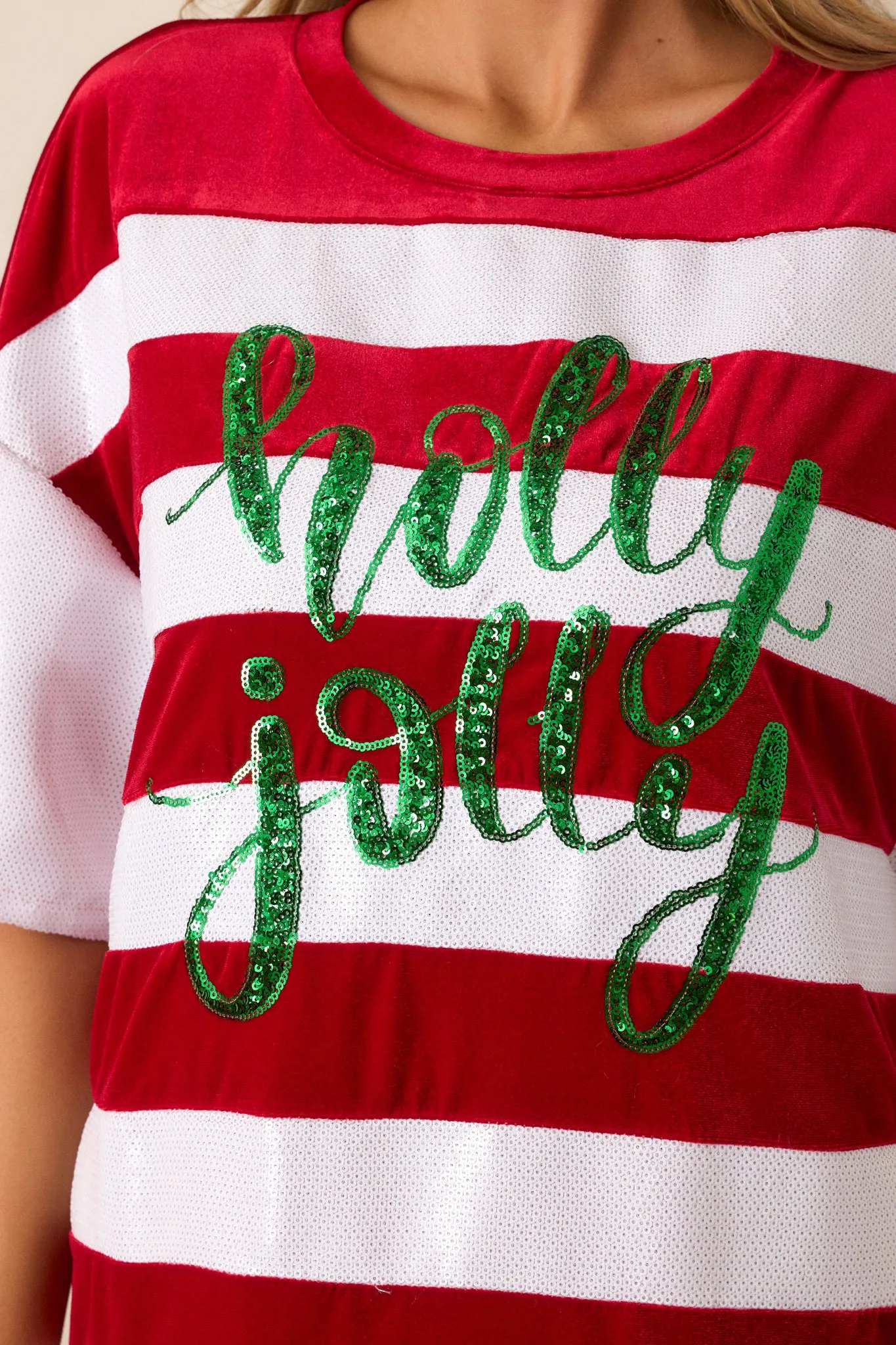 Cup of Cheer Red Multi Stripe Dress