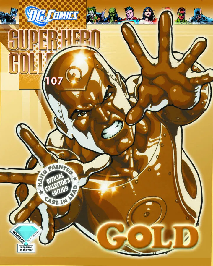 DC Superhero Figure Magazine Collection - #107 Gold
