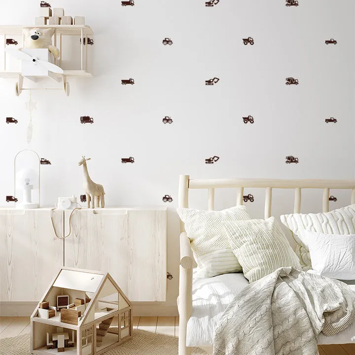 Diggers   Trucks Wall Decal Set