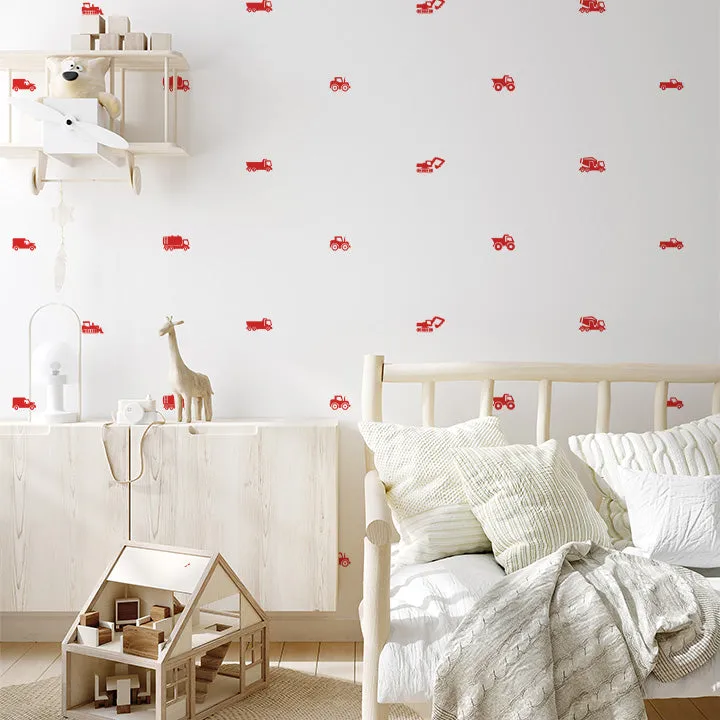 Diggers   Trucks Wall Decal Set