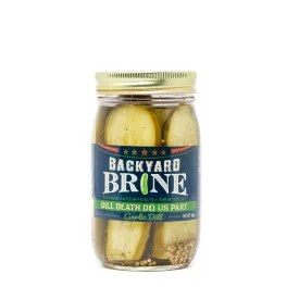 Garlic Dill Pickles - 16 oz - Dill Death Do Us Part