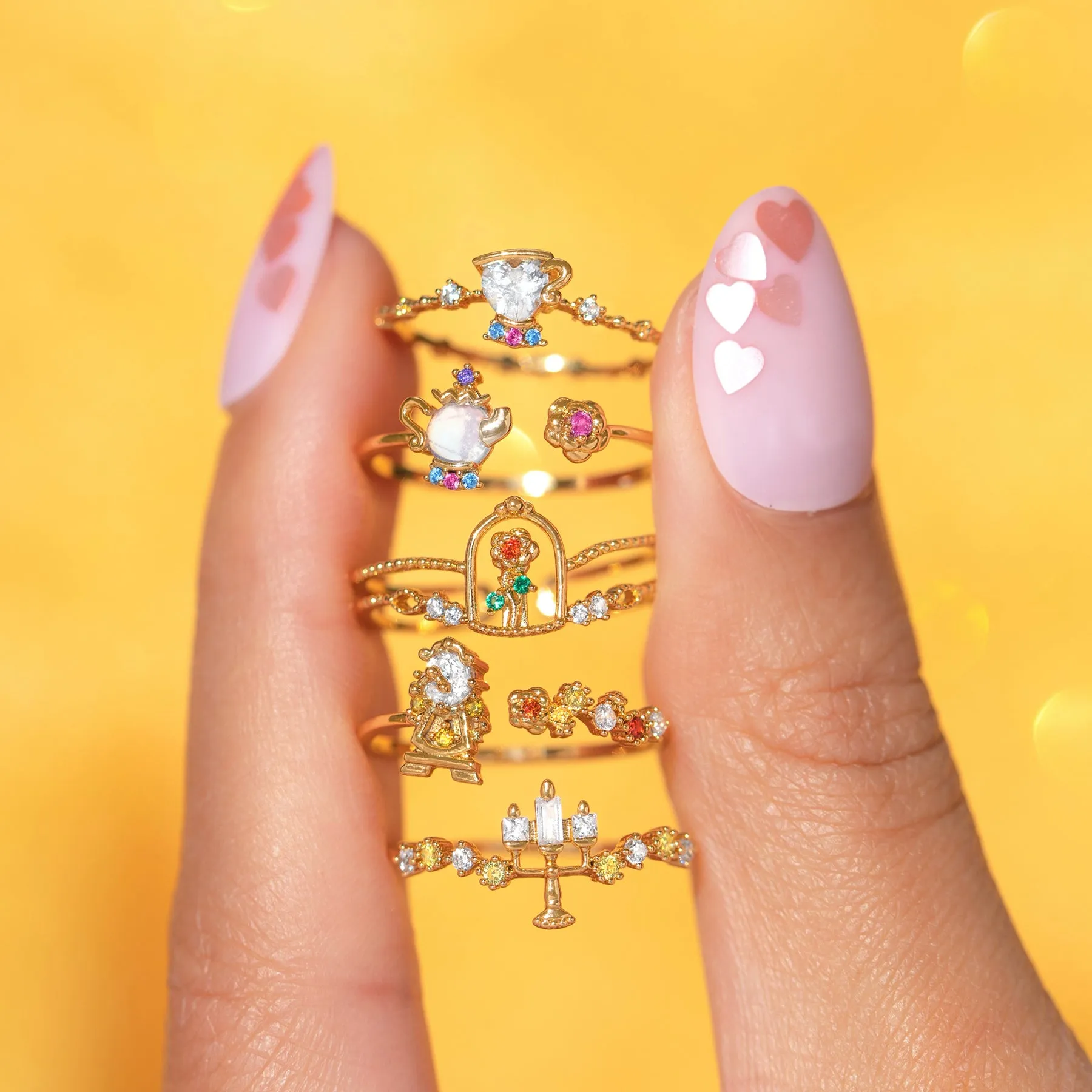 Disney Beauty & The Beast Mrs. Potts Ring