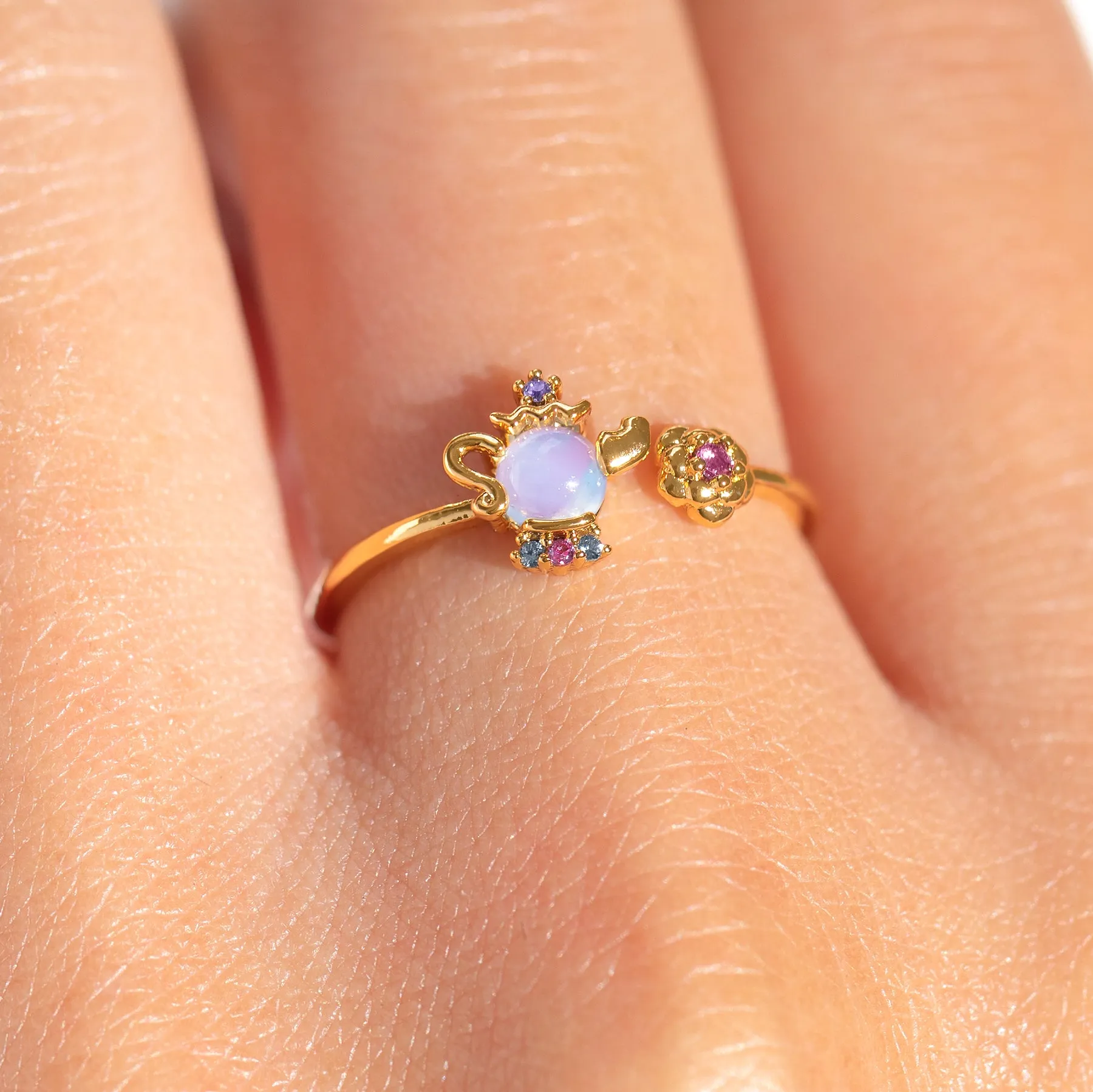 Disney Beauty & The Beast Mrs. Potts Ring
