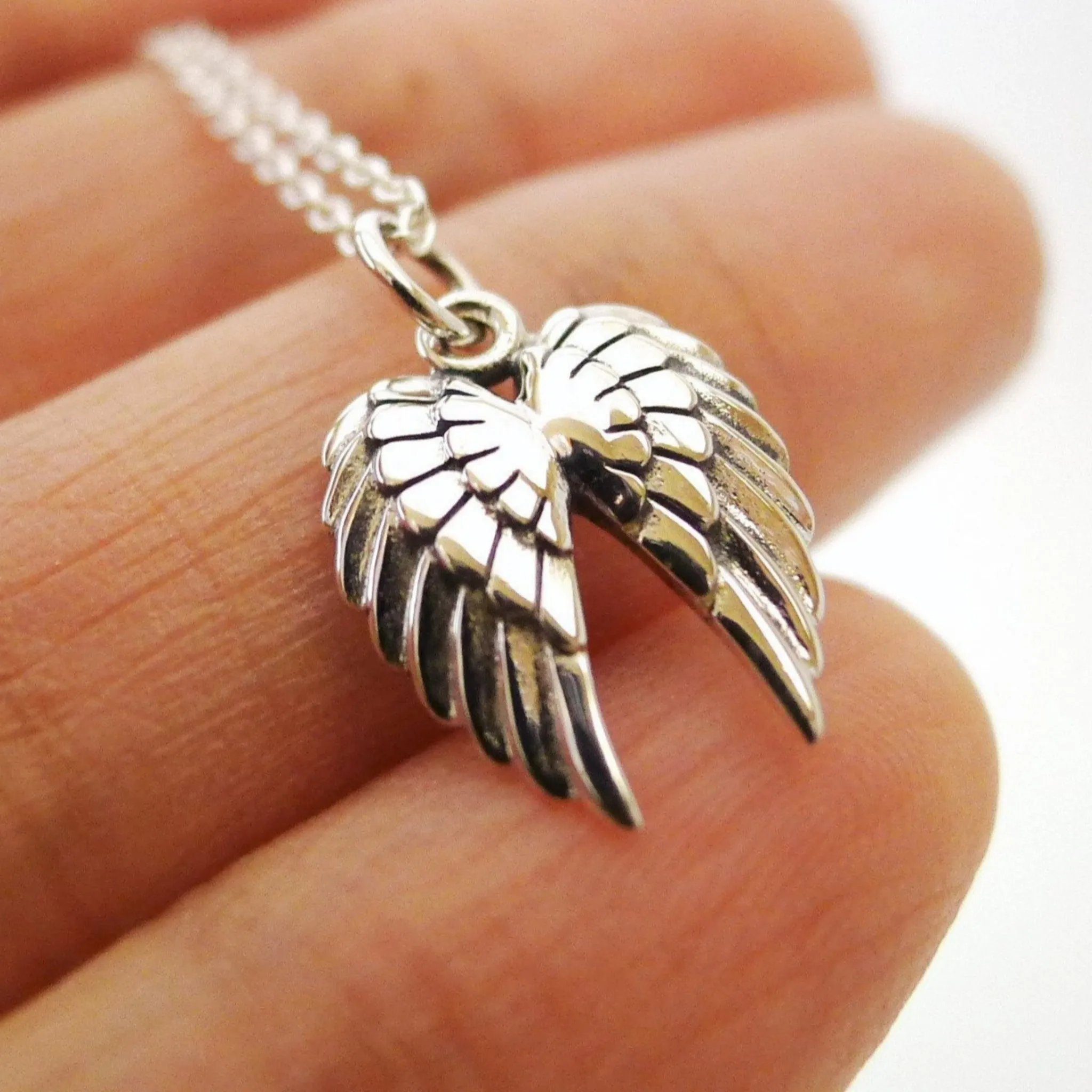 Double Wing Necklace / 925 Silver