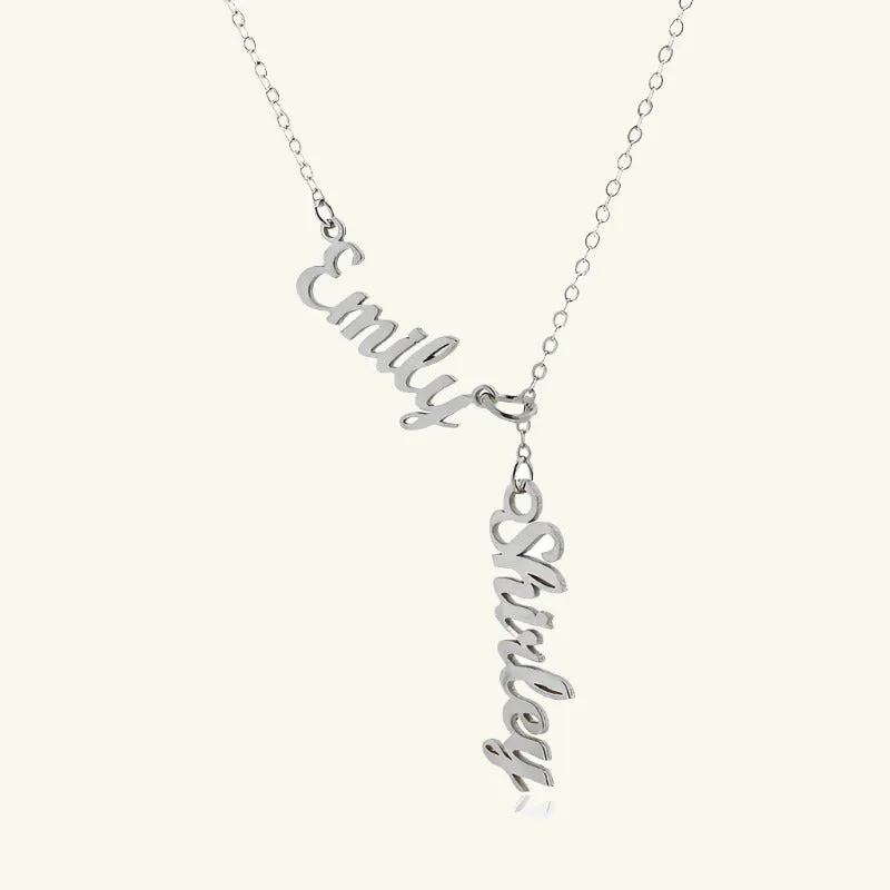 DuoNames Charm Necklace