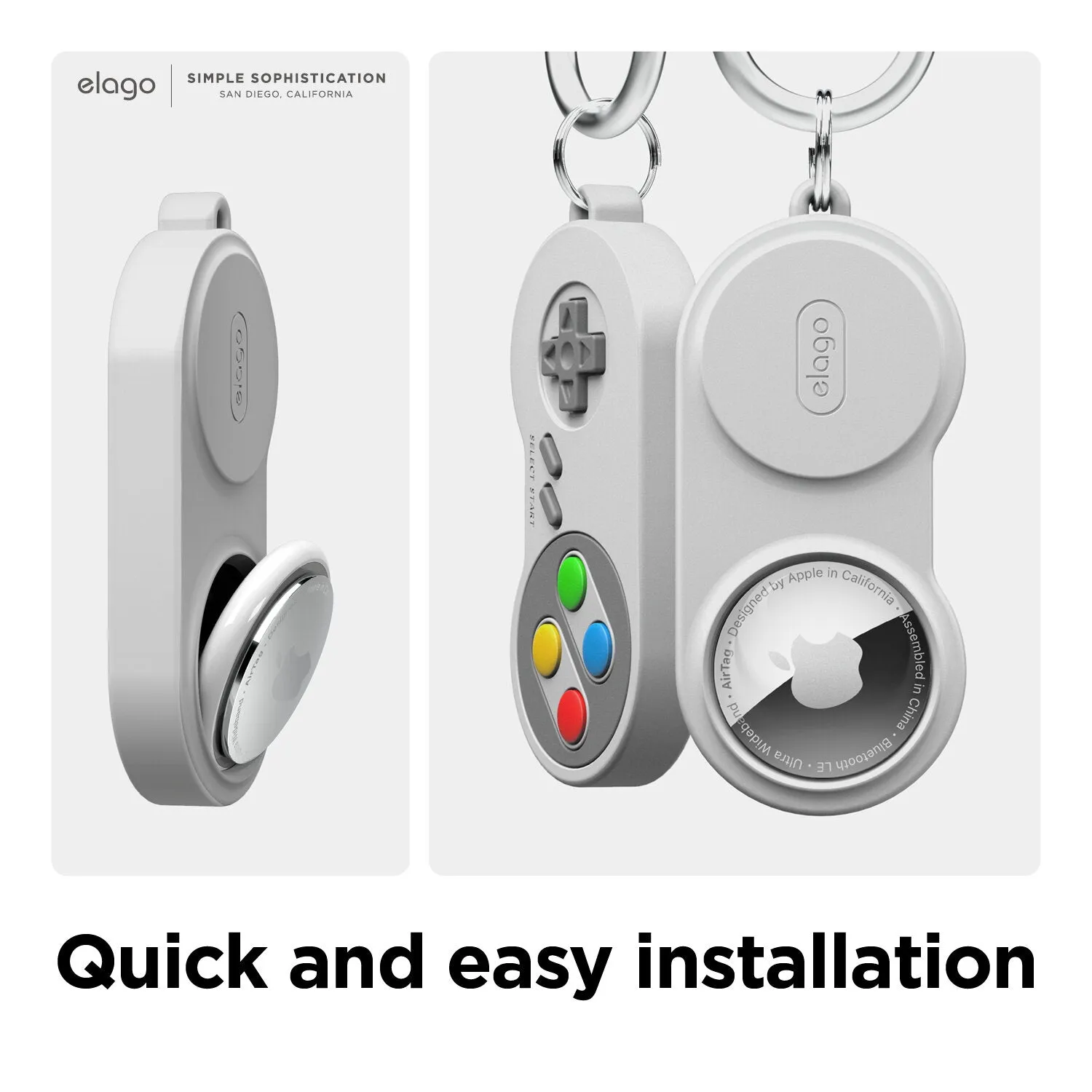 Elago W5 AirTag Case with Keychain