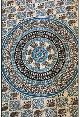 Elephants, Elephants Everywhere Cotton Tapestry