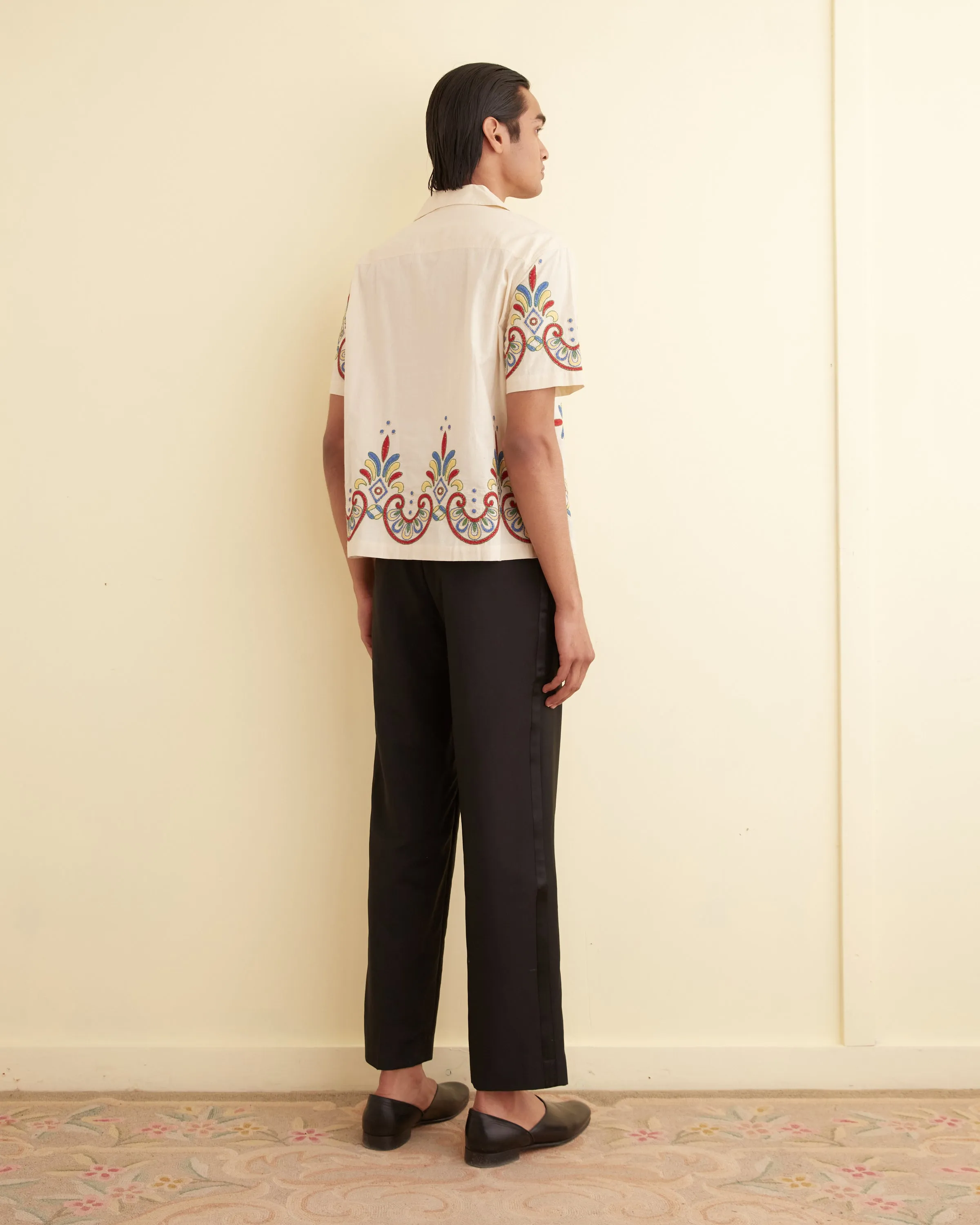 Embroidered Carnival Short Sleeve Shirt