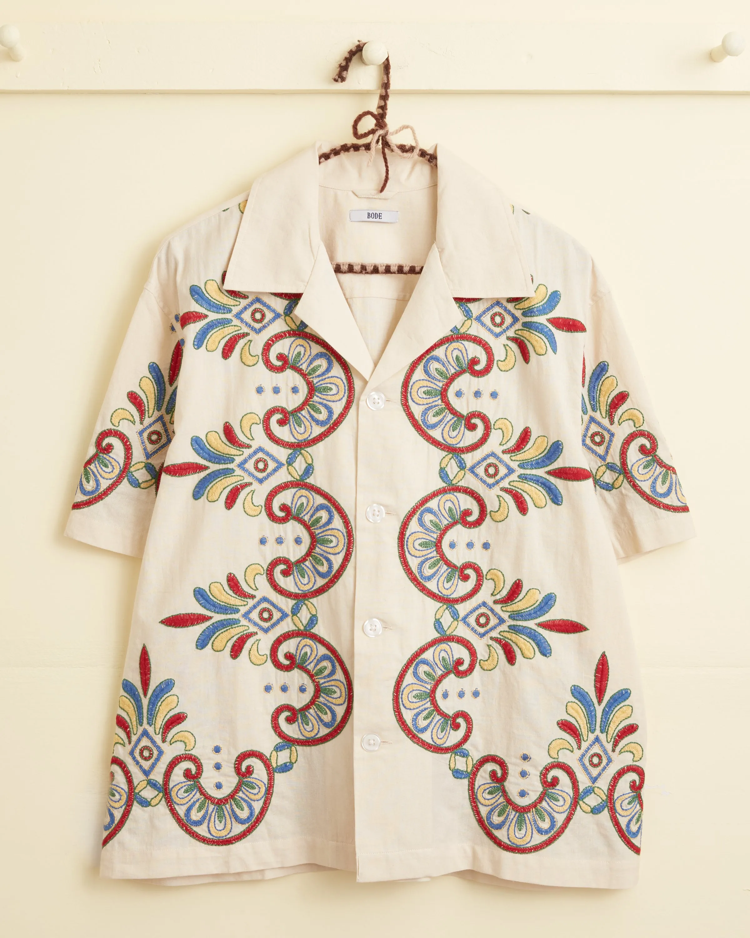 Embroidered Carnival Short Sleeve Shirt