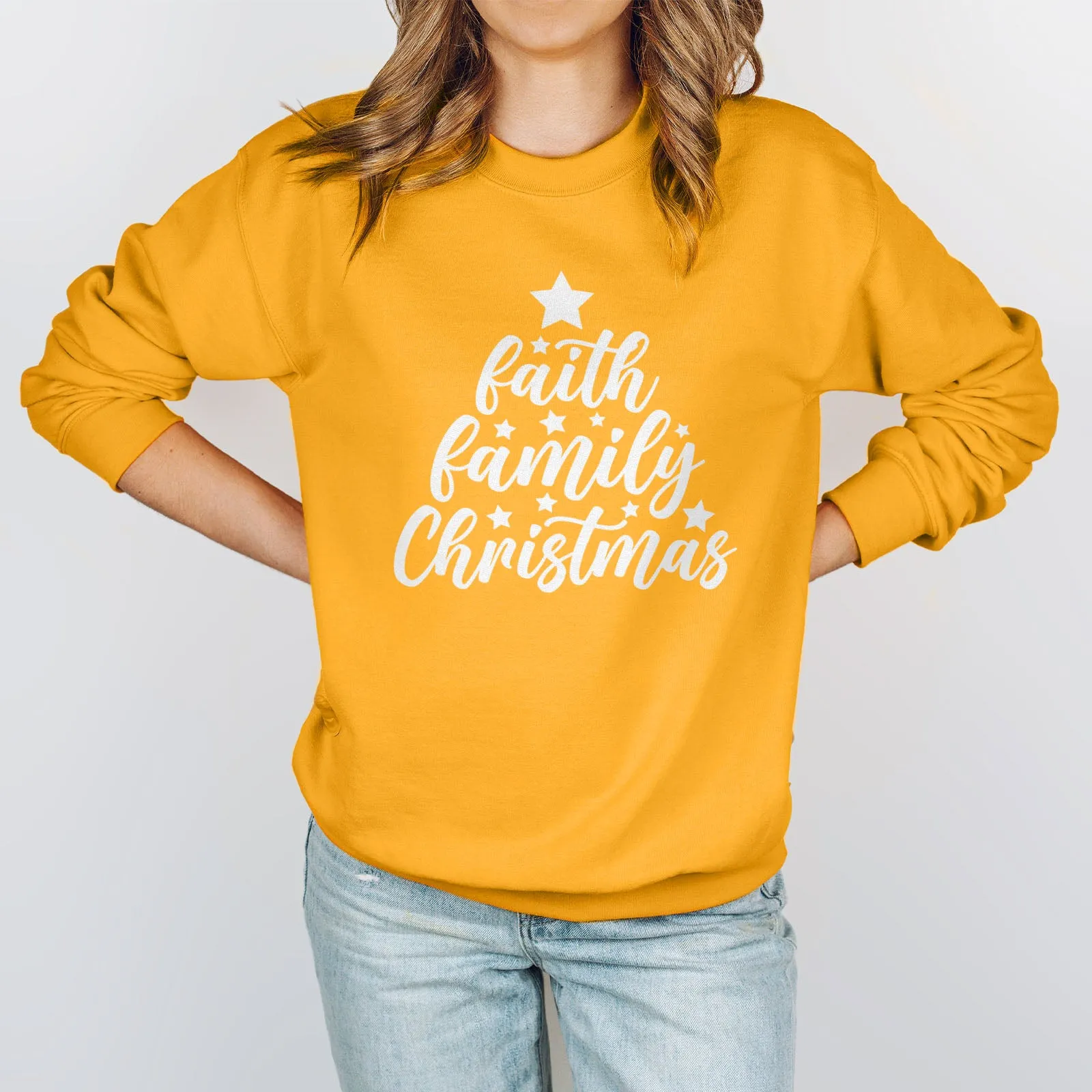 Faith Family Christmas Sweatshirt