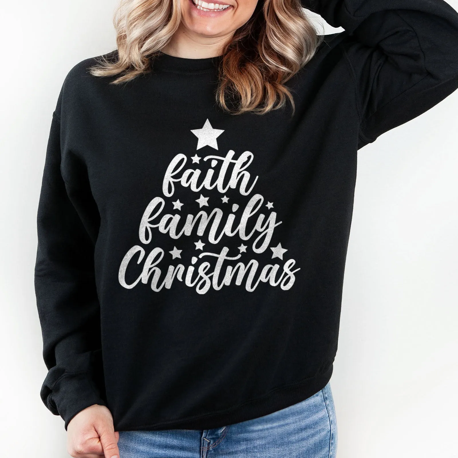 Faith Family Christmas Sweatshirt