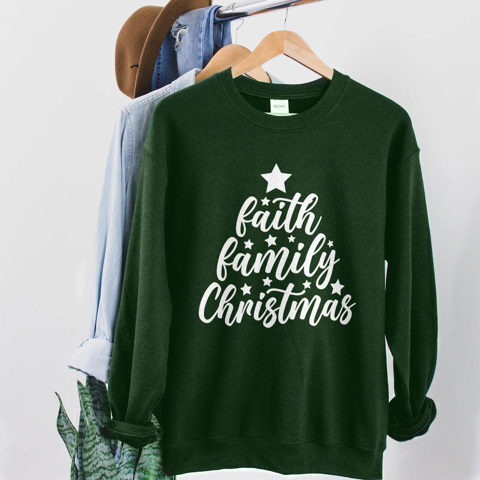 Faith Family Christmas Sweatshirt
