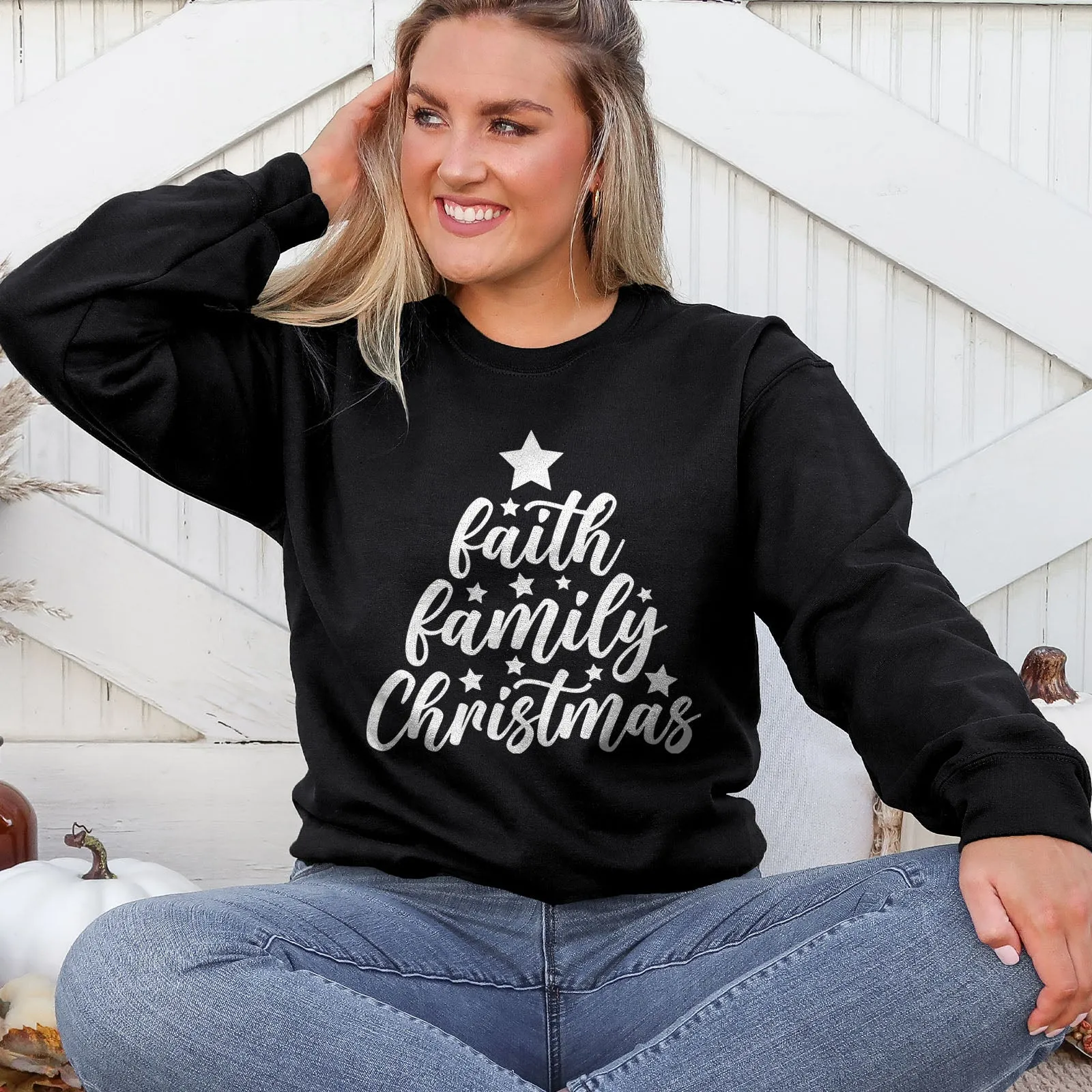 Faith Family Christmas Sweatshirt