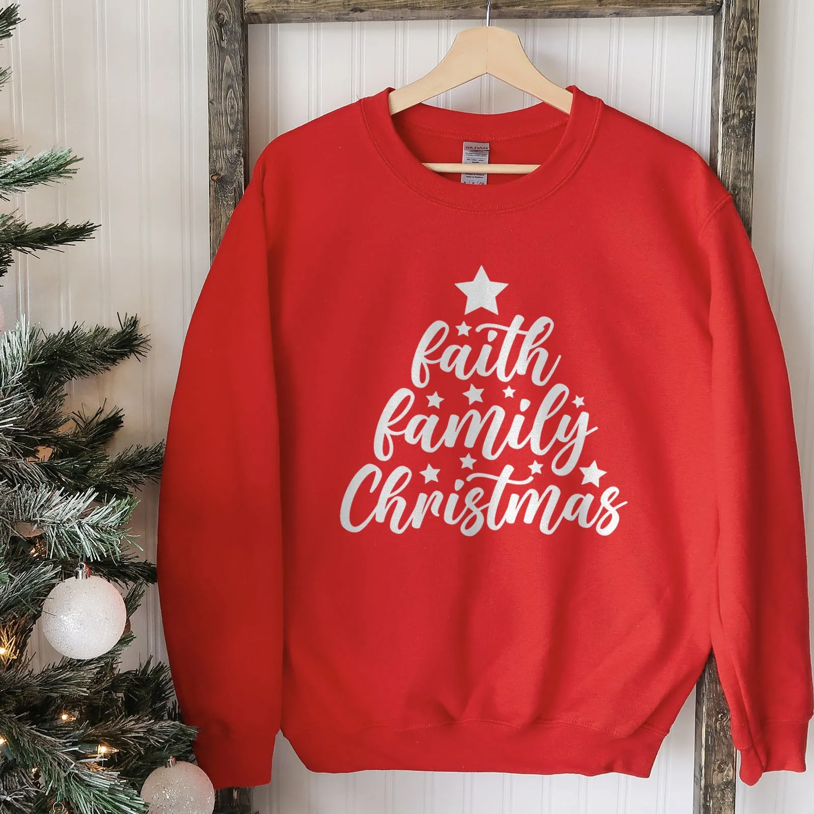 Faith Family Christmas Sweatshirt