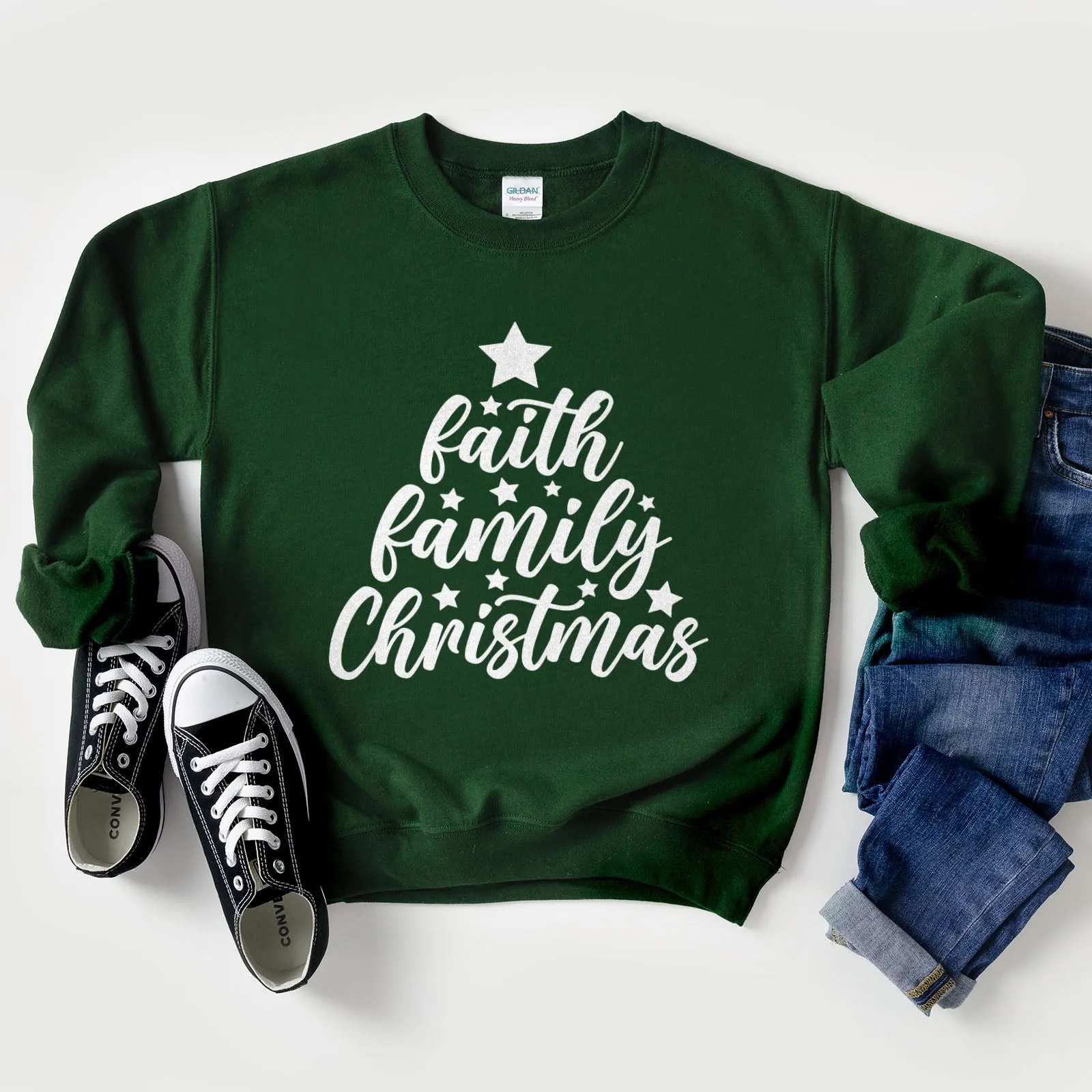 Faith Family Christmas Sweatshirt
