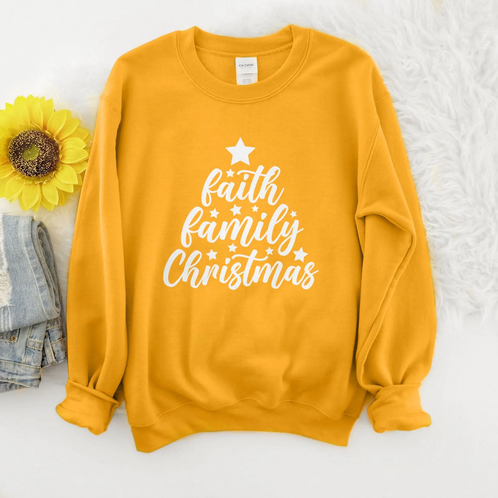 Faith Family Christmas Sweatshirt