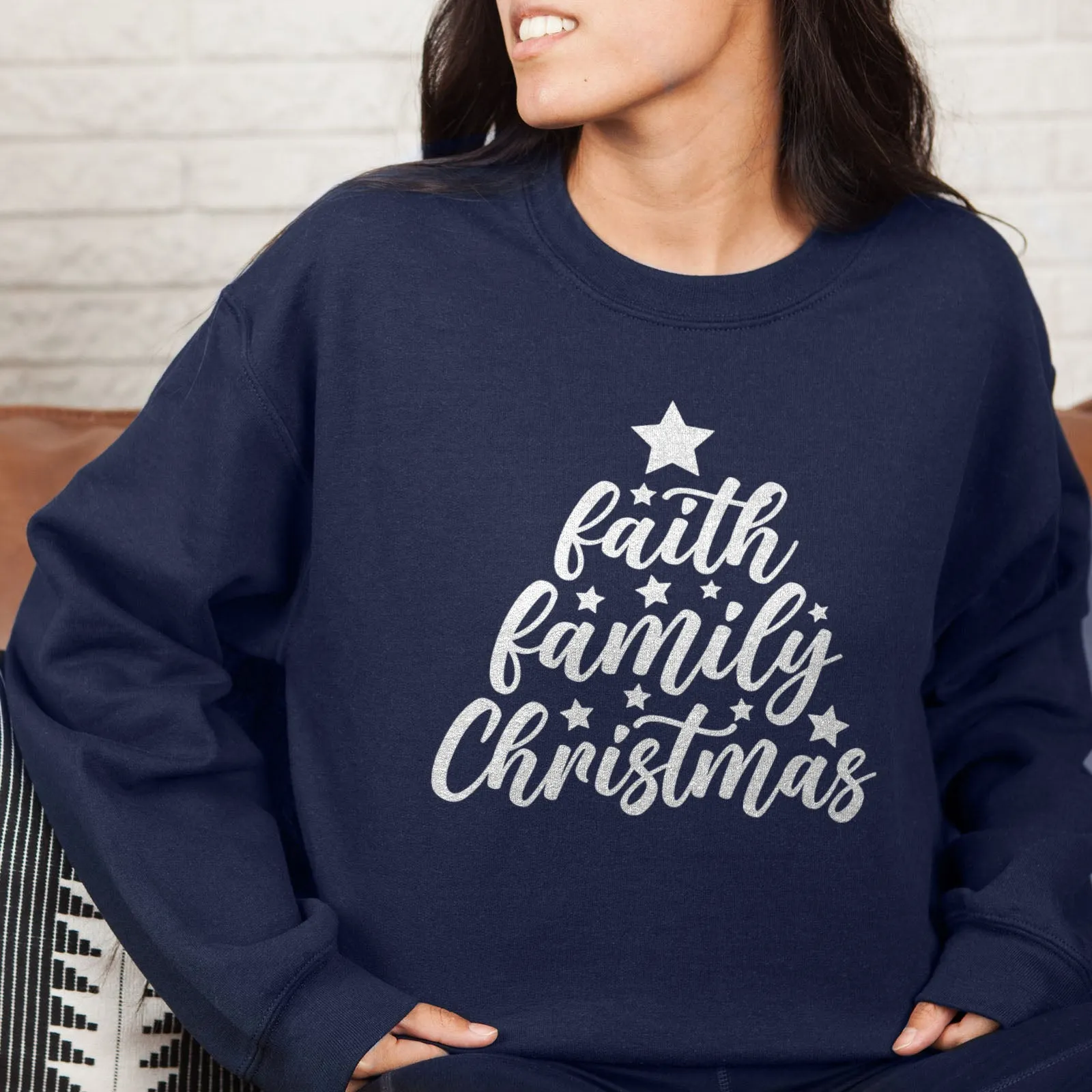 Faith Family Christmas Sweatshirt