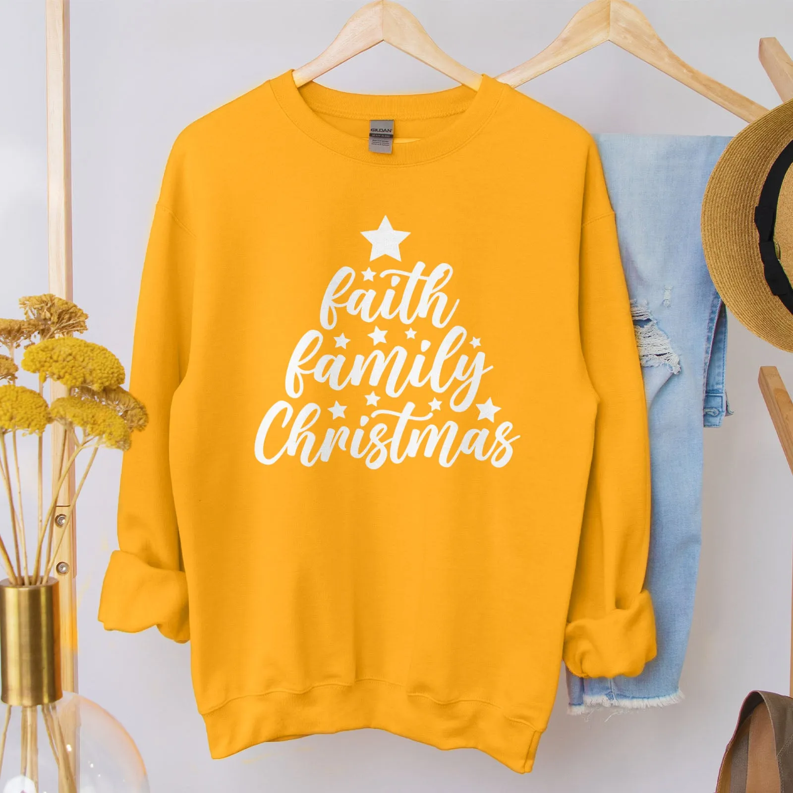 Faith Family Christmas Sweatshirt