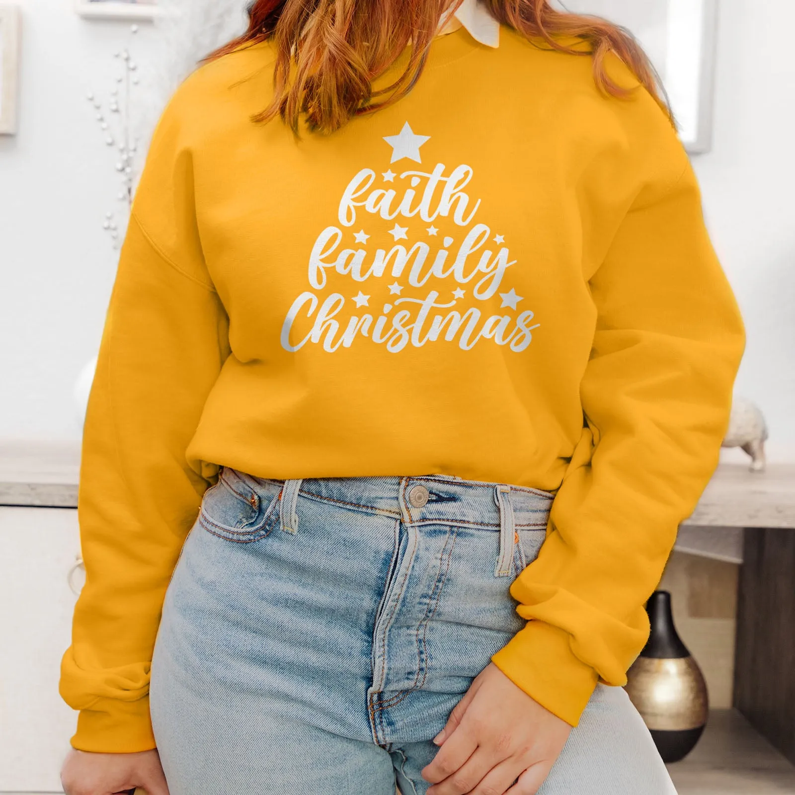 Faith Family Christmas Sweatshirt