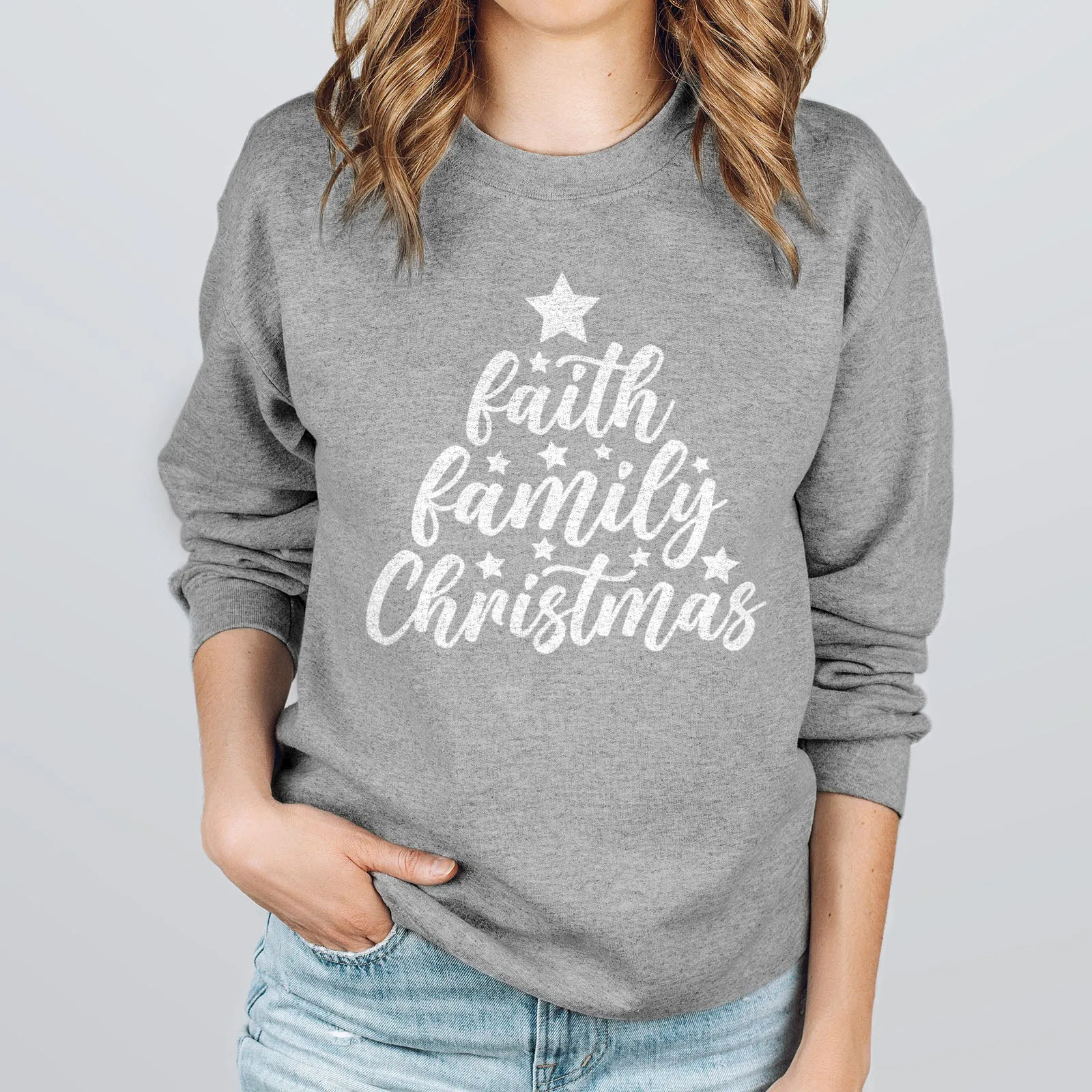 Faith Family Christmas Sweatshirt