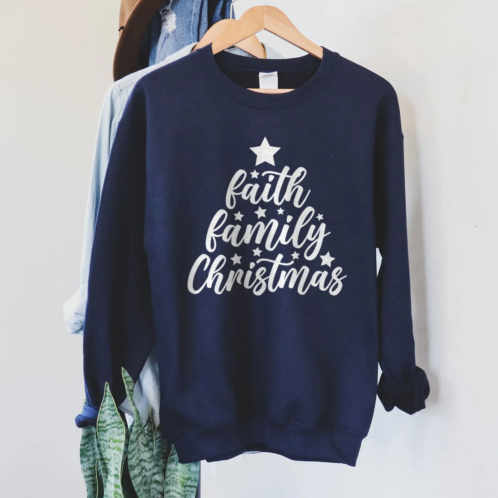 Faith Family Christmas Sweatshirt