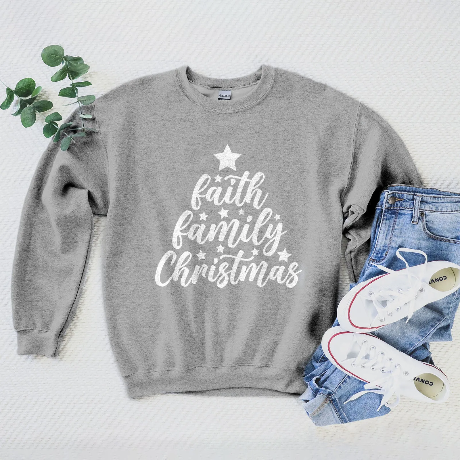 Faith Family Christmas Sweatshirt