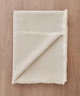 Frayed Linen Tablecloth