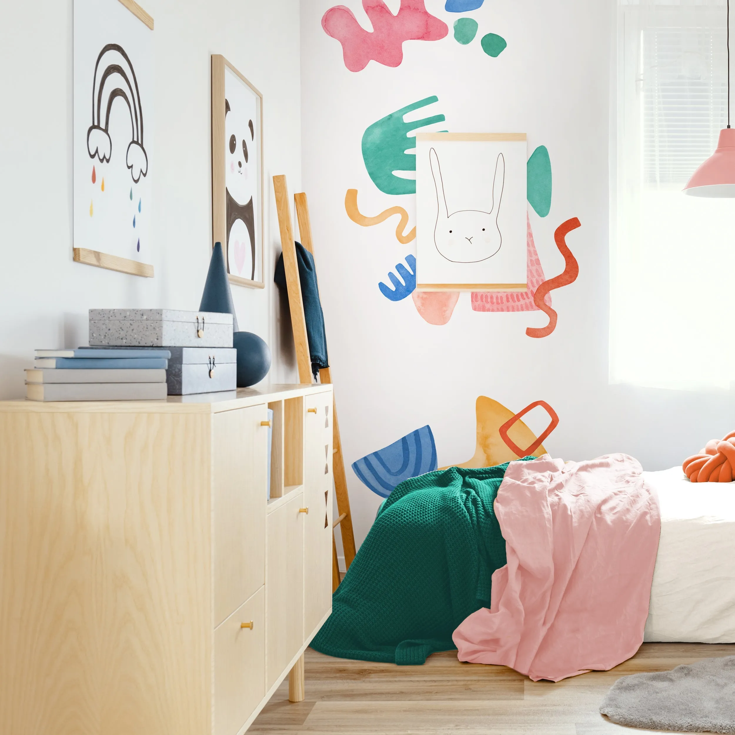 Fresh Abstract Shapes Wall Decal Set - Medium