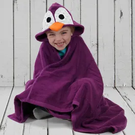 Fun Towel - Purple Penguin/ Owl