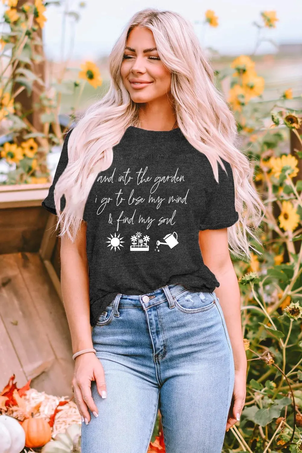 Garden Shirts for Women Plant Lover T-Shirt Gardener Lover Tee Tops Casual Plant Short Sleeve