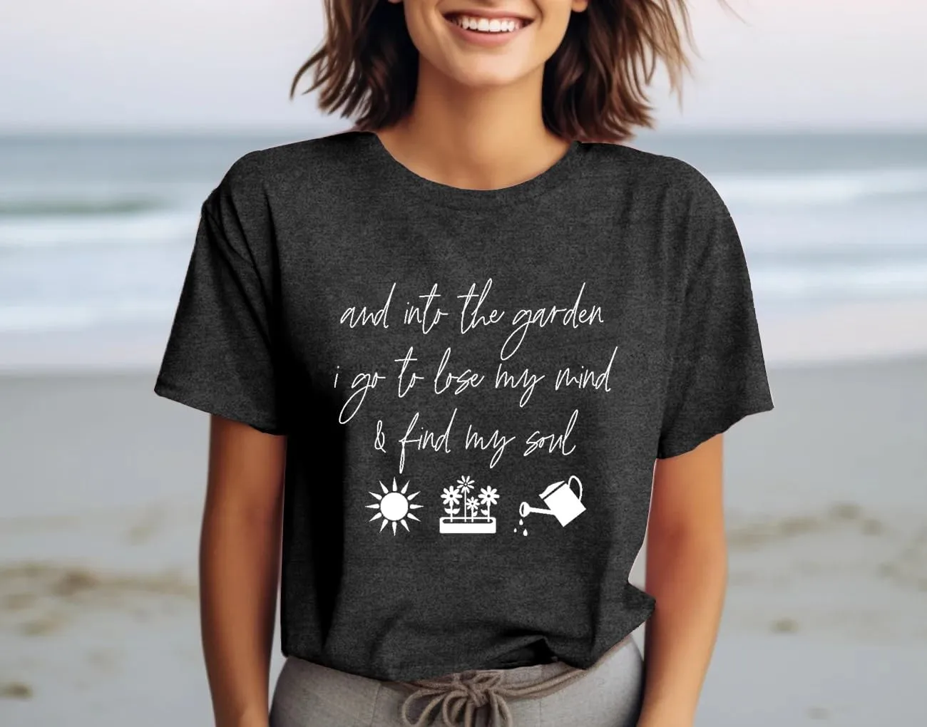Garden Shirts for Women Plant Lover T-Shirt Gardener Lover Tee Tops Casual Plant Short Sleeve