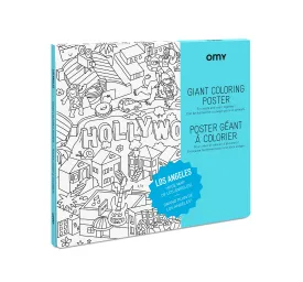 Giant Coloring Poster - Los Angeles<br> OMY