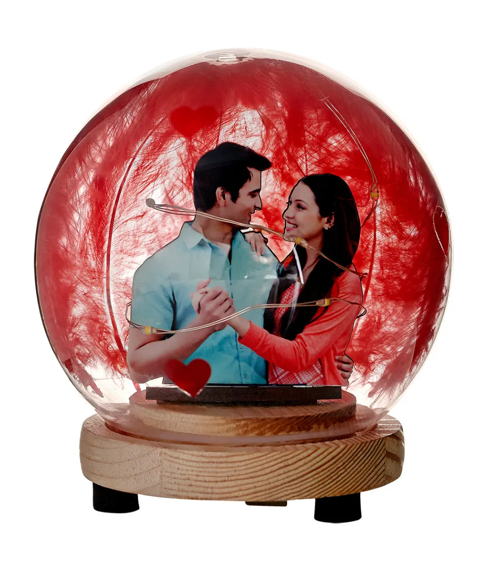 Glass Dome with Led Lights