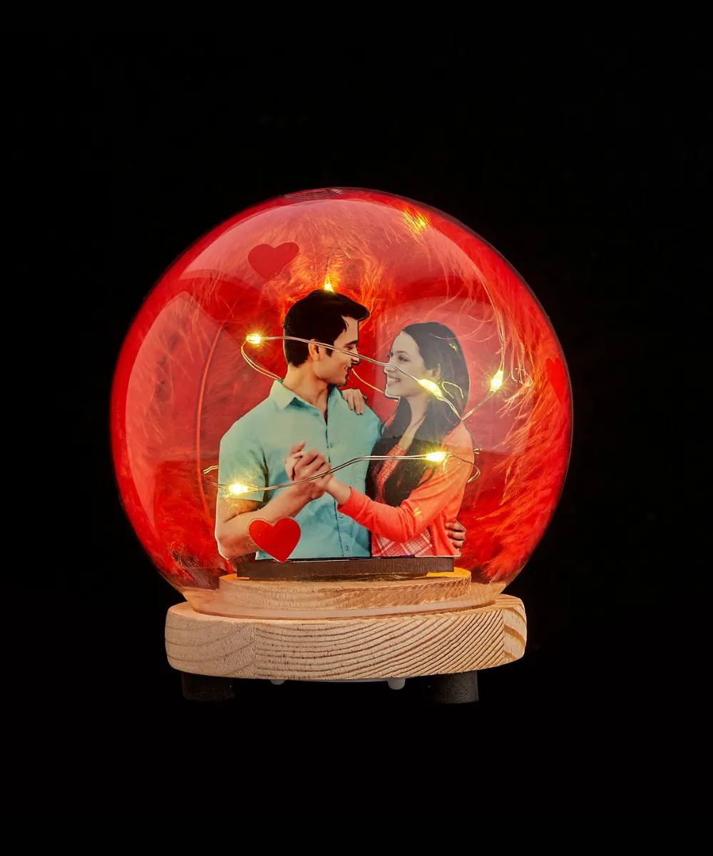Glass Dome with Led Lights