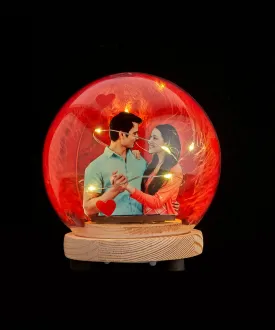 Glass Dome with Led Lights