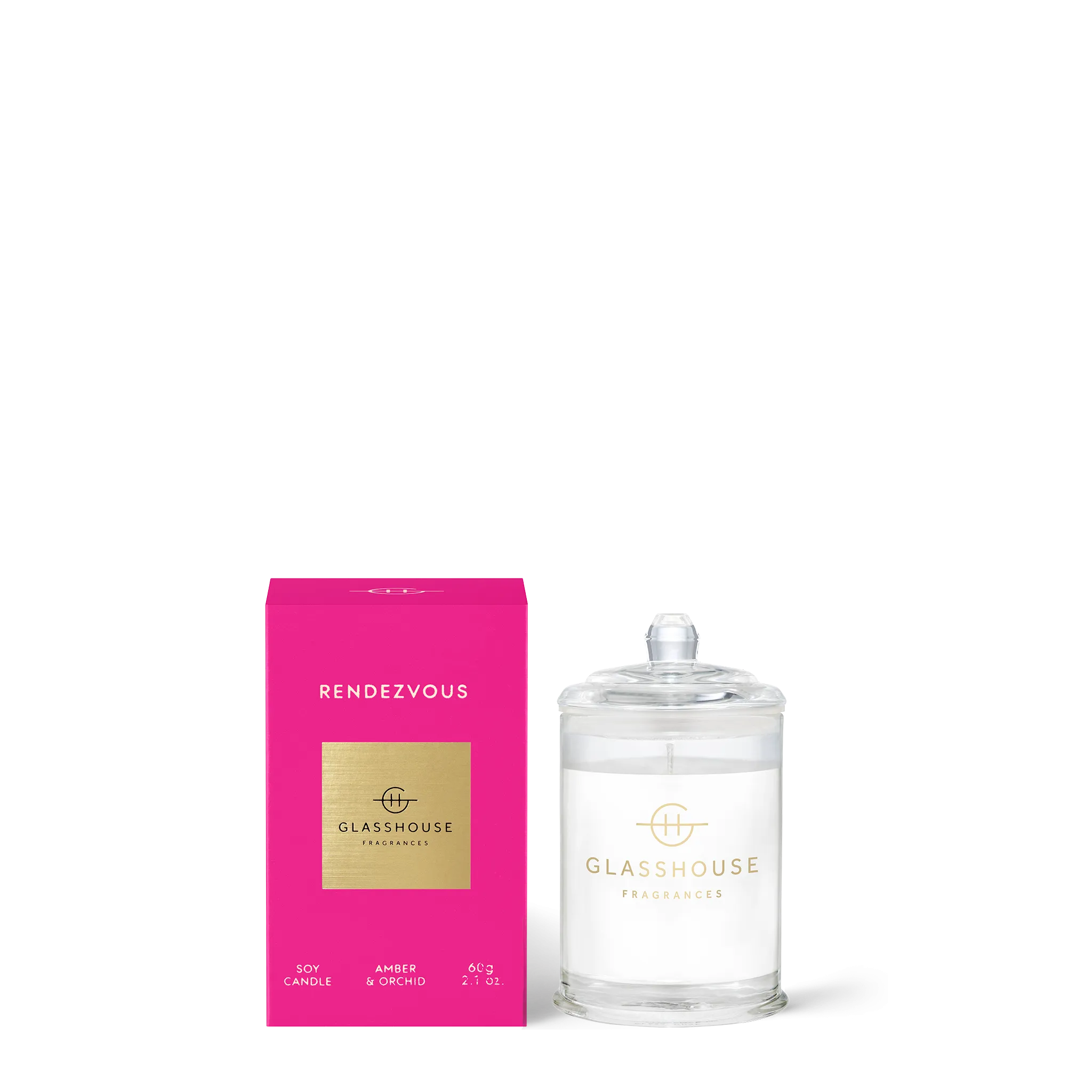 GLASSHOUSE 60g Candle RENDEZVOUS