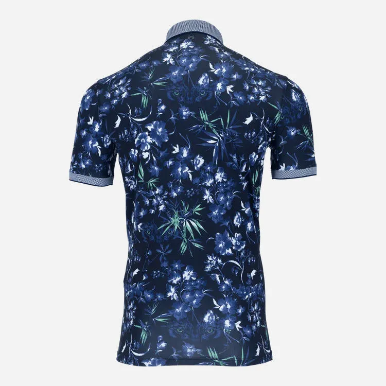 Greyson Keeneland Men's Dark Floral Polo