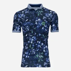Greyson Keeneland Men's Dark Floral Polo