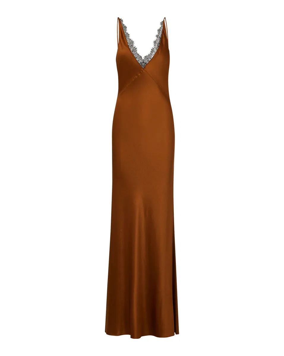 Hamina Stretch-Silk Charmeuse Dress