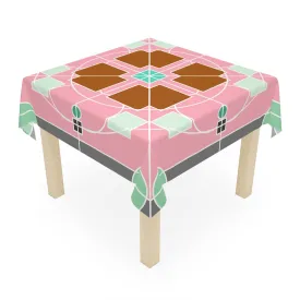 Handmade Mandala Design Square Tablecloth, Original Art