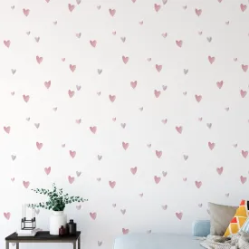 Hearts Fabric Decal