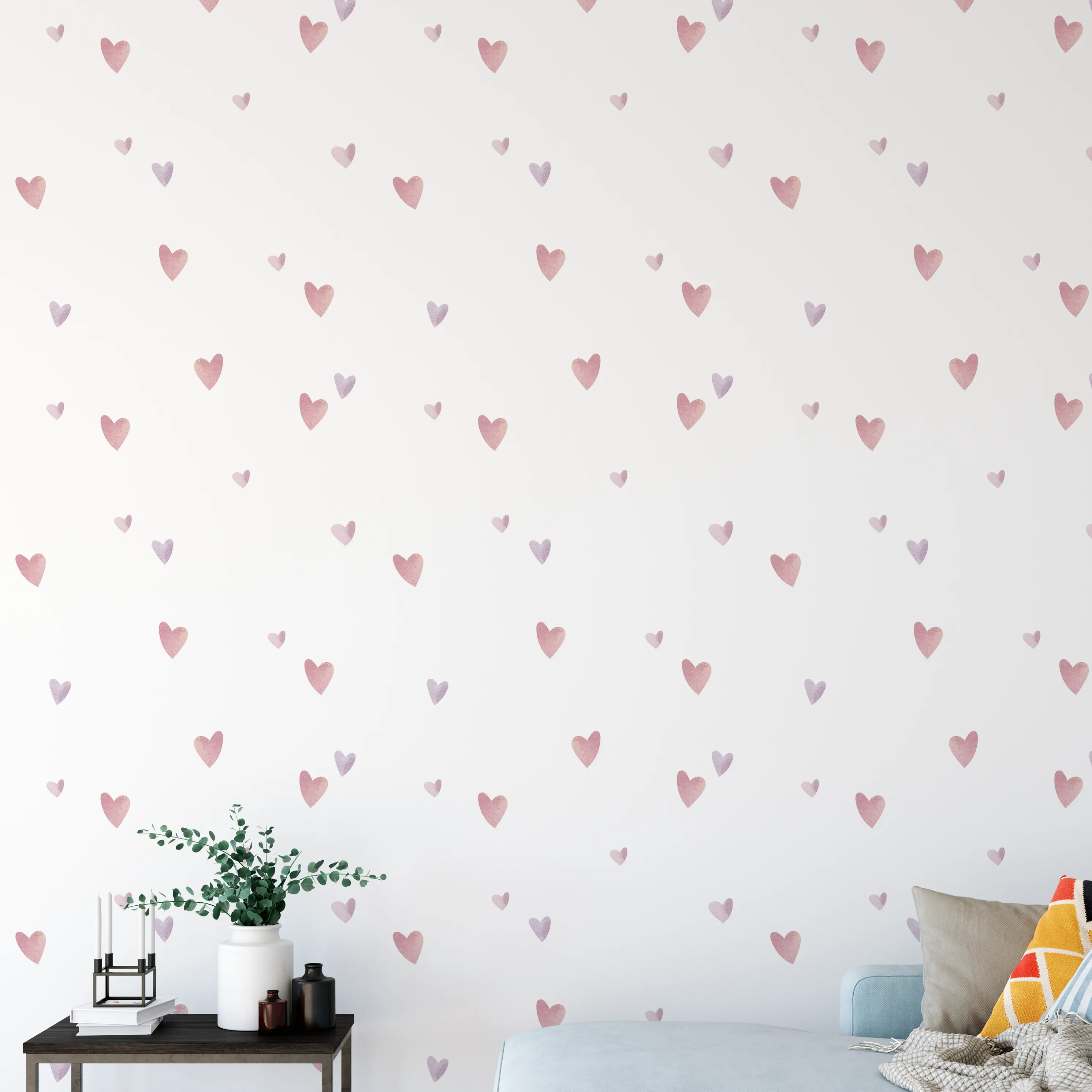 Hearts Fabric Decal
