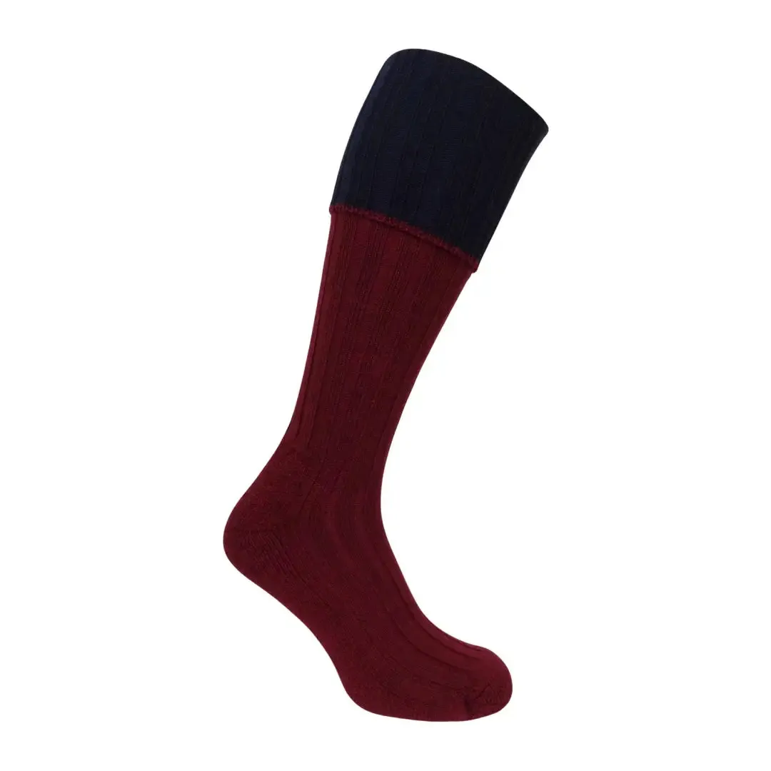 Hoggs of Fife 1901 Contrast Turnover Top Shooting Socks
