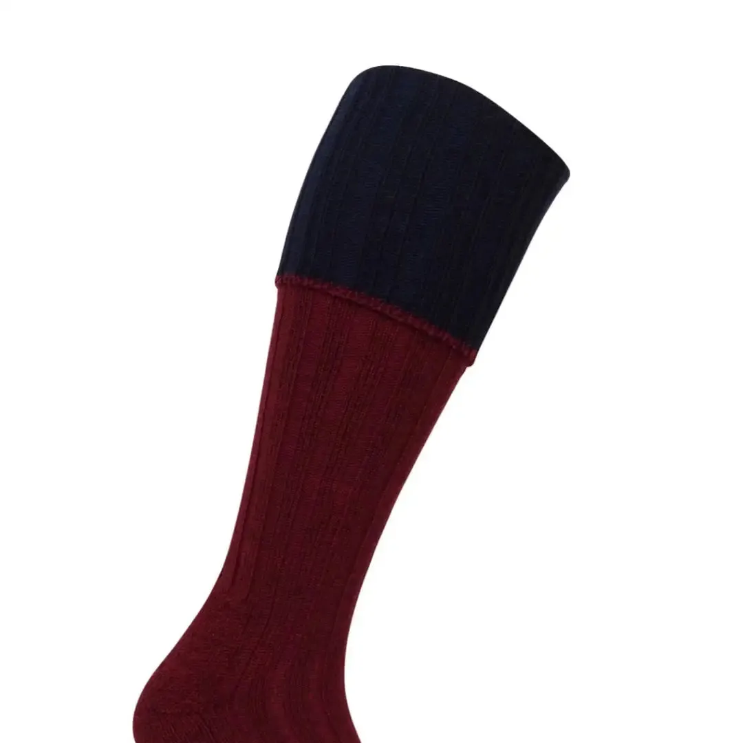 Hoggs of Fife 1901 Contrast Turnover Top Shooting Socks