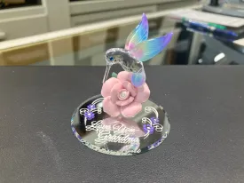 Hummingbird Love You Grandma Glass Figurine
