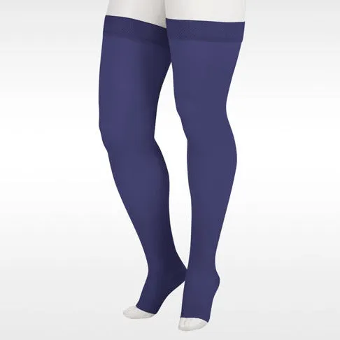 Juzo 2001 Soft Open Toe Thigh Highs w/Silicone Band Border - 20-30 mmHg