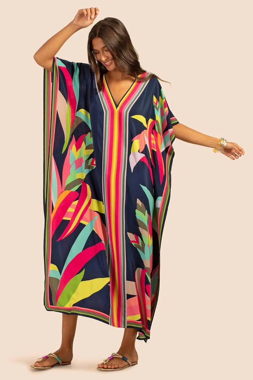 Kaftan for Women Plus Size Bathing Suit Cover up Vneck Batwing Dress Loose fit Moroccan Caftan mumu Dresses