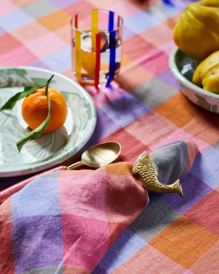 KIP & CO Linen Tablecloth 145 x 270cm TUTTI FRUTTI