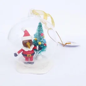 Kiwi in a Christmas Ball Ornament